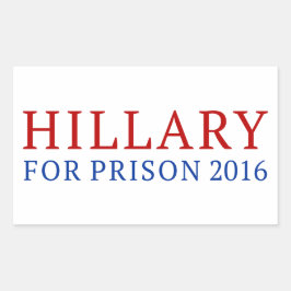 Adesivo Retangular Hillary For Prison