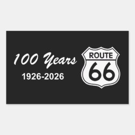 Adesivo Retangular Historic Route 66 Centennial