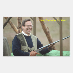 Adesivo Retangular HM King Constantine II de Grécias