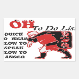 Adesivo Retangular Ho Ho Ho! Papais noeis Especiais Para Fazer Lista