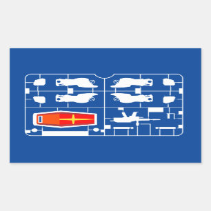 Adesivo Retangular hobby do corredor do montador da amuro ray gunpla