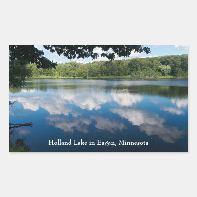 Adesivo Retangular Holland Lake Scenic em Eagan (Frente)