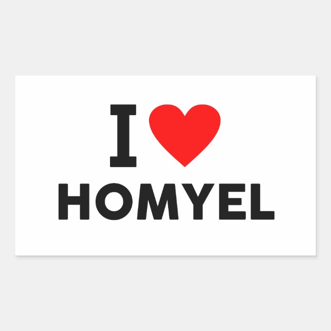 Adesivo Retangular Homyel Belarus love city heart like travel (Frente)