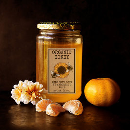 Adesivo Retangular Honey Jar Labels Honeybee Honeycomb Bee Apiary