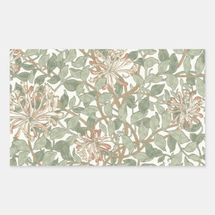 Adesivo Retangular Honeysuckle Floral Wallpaper William Morris