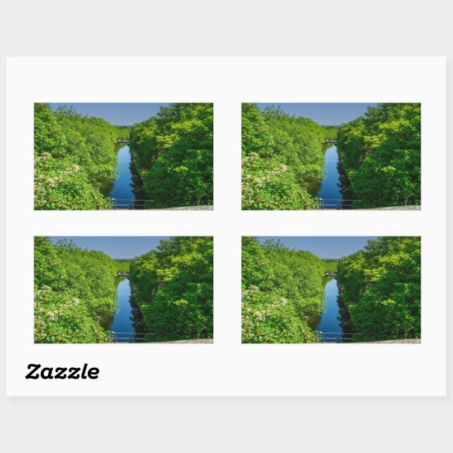 Adesivo Retangular Huddersfield Broad Canal (Folha)