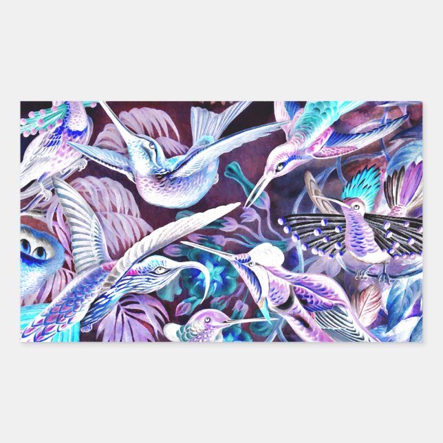 Adesivo Retangular Hummingbird Fine Art (Frente)