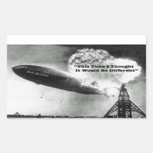 Adesivo Retangular Humor do impacto do mercado em alta