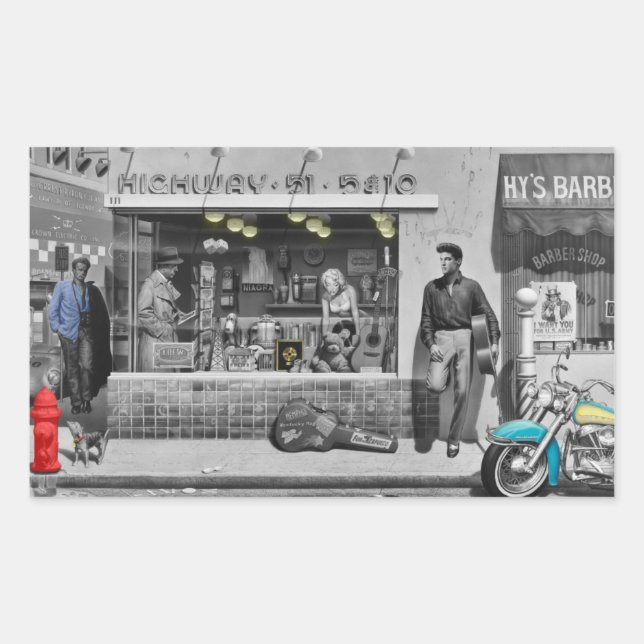 Adesivo Retangular HWY 51 Silver (Frente)