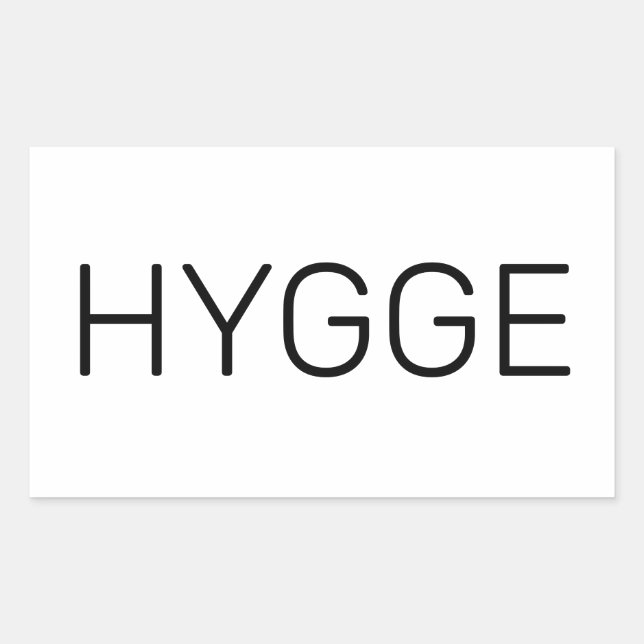 Adesivo Retangular Hygge Black (Frente)
