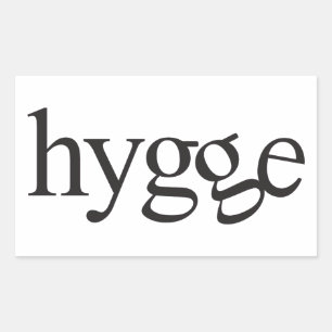 Adesivo Retangular Hygge Black and White Sticker