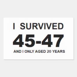 Adesivo Retangular I Survived 45-47