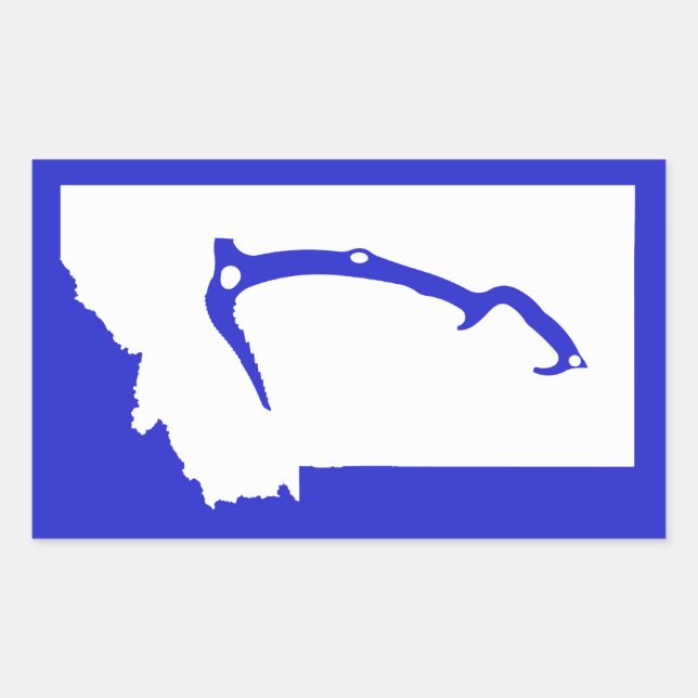 Adesivo Retangular Ice Climb Montana (Frente)