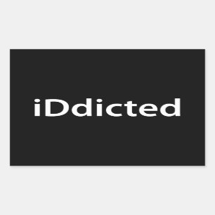 Adesivo Retangular iDdicted