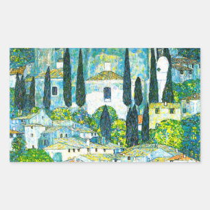 Adesivo Retangular Igreja de Cassone Gustav Klimt