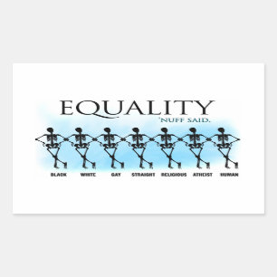 Adesivo Retangular Igualdade