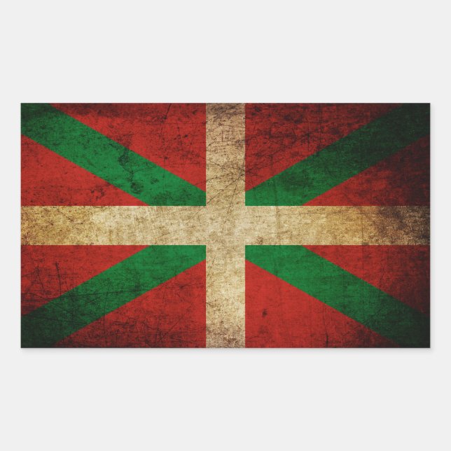 Adesivo Retangular Ikurriña antigua (Frente)