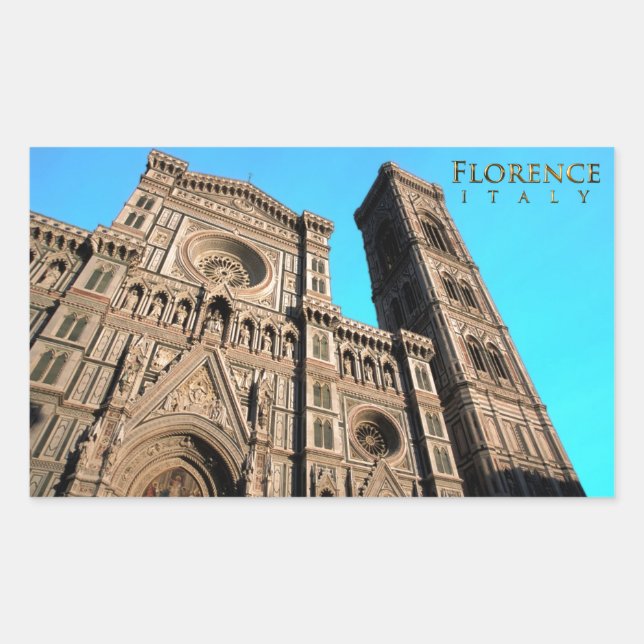 Adesivo Retangular Il Duomo di Firenze (Frente)
