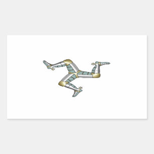 Adesivo Retangular Ilha de Man