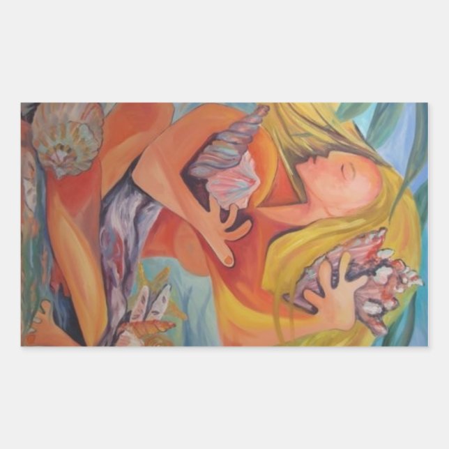 Adesivo Retangular Ilha Girl - Stickers (Frente)