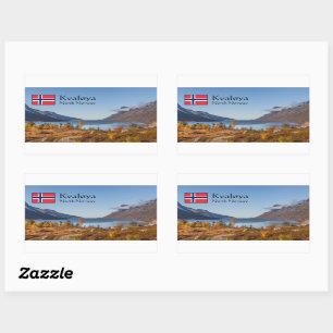 Adesivo Retangular Ilha Kvaloya Noruega