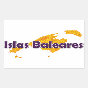 Adesivo Retangular Ilhas Baleares