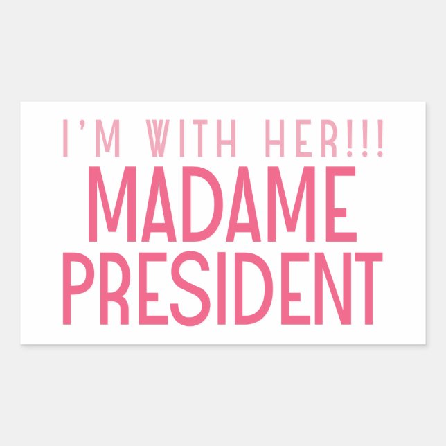 ADESIVO RETANGULAR I'M WITH HER!!! (Frente)