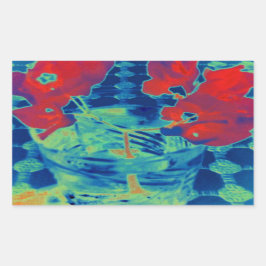 Adesivo Retangular imagem de bougainville