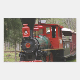 Adesivo Retangular Imagens das locomotivas