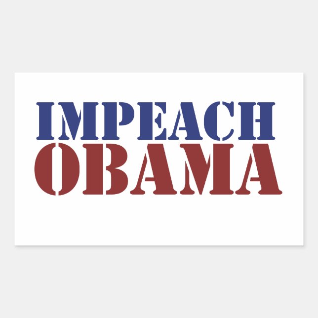 Adesivo Retangular Impeach Obama (Frente)