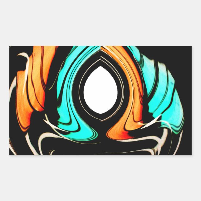 Adesivo Retangular Impressão de Arte de Padrão Tradicional Africano (Frente)