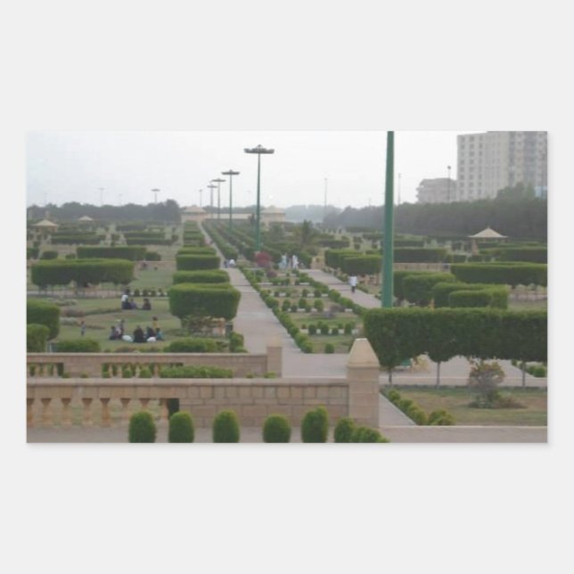 Adesivo Retangular Impressão de Paisagem Cênica do Parque Benazir (Frente)