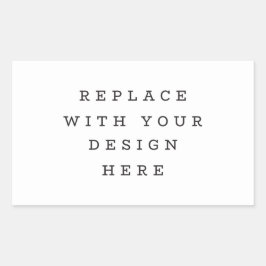 Adesivo Retangular IMPRESSÃO ORDER 4,5 x 2,7 retângulo de parte de en