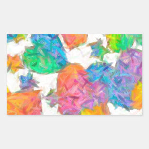 Adesivo Retangular Impressionista Pastel Namorados Hearts