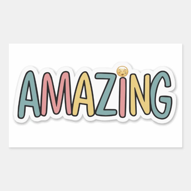 Adesivo Retangular Incrível (Frente)