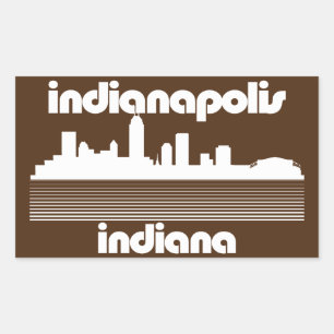 Adesivo Retangular Indianapolis Indiana