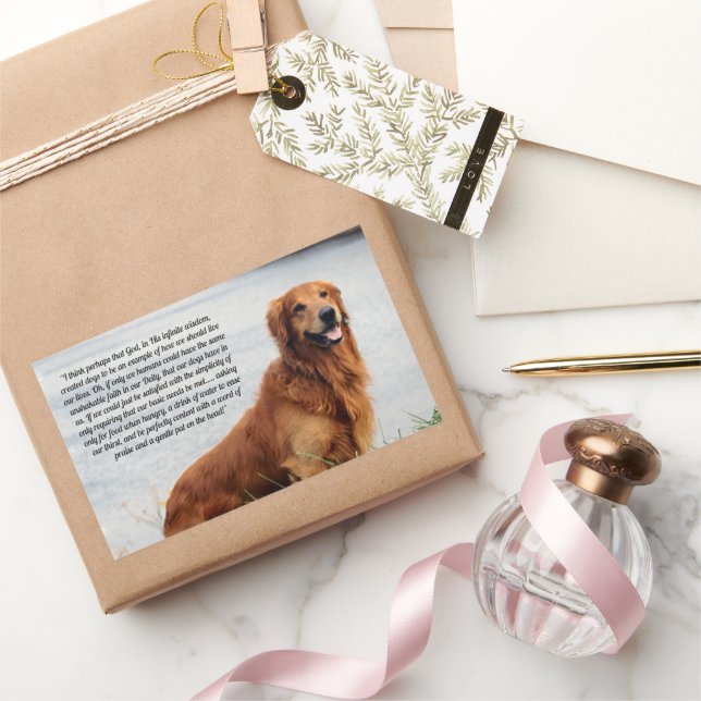 Adesivo Retangular Inspiração de fé inabalável (Presentear)