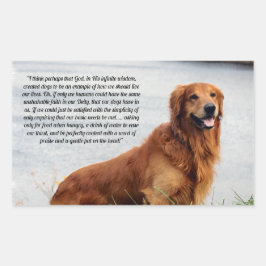 Adesivo Retangular Inspiração de fé inabalável