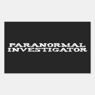 Adesivo Retangular Investigador Paranormal Caça de Fantasmas