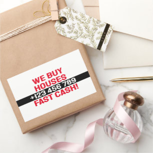 Adesivo Retangular Investimento Imobiliário Simples Empresas Que Nós 