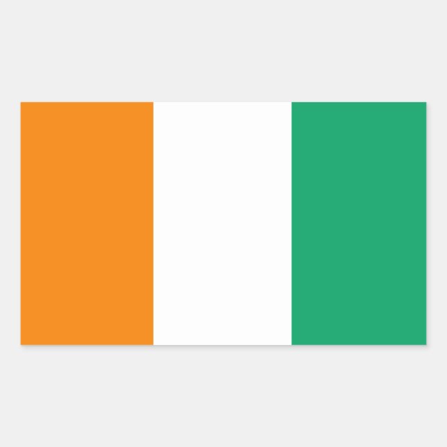 Adesivo Retangular Irish Flag Sticker (Frente)