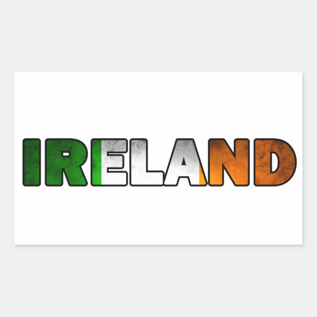 Adesivo Retangular Irish Sticker (Frente)