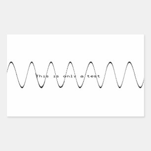 Adesivo Retangular Isto é apenas um teste