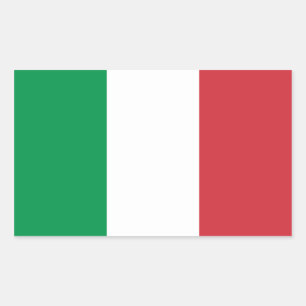 Adesivo Retangular Italia/bandeira italiana