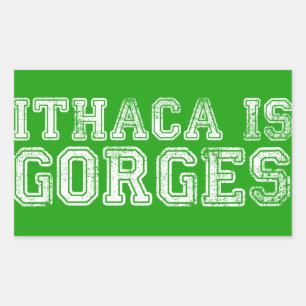 ADESIVO RETANGULAR ITHACA É GORGES STICKER