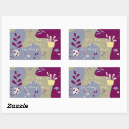 Adesivo Retangular It's Fine... Sticker