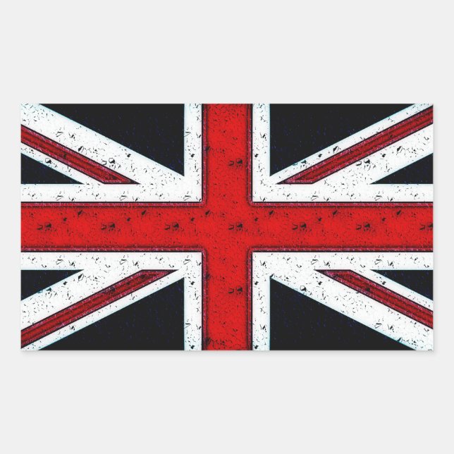 Adesivo Retangular Jack da União Enrolado (Frente)