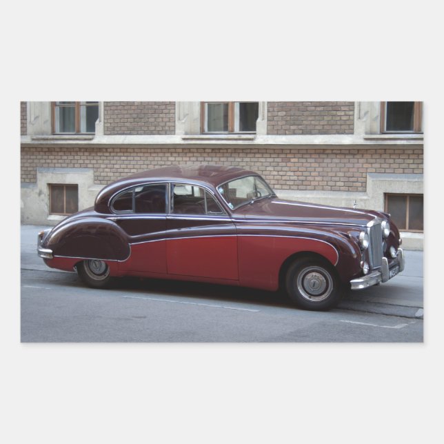 Adesivo Retangular Jaguar Mark IX (Frente)