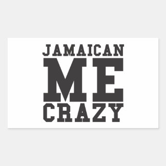 Adesivo Retangular Jamaican Me Crazy