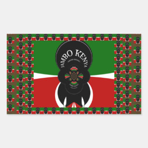 Adesivo Retangular Jambo Kenya Art Impressão